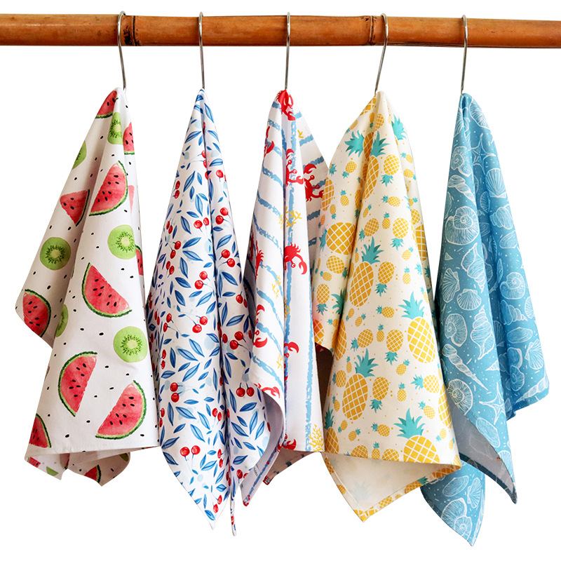 100% cotton twill Tea Towel with printed